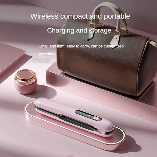 Wireless 2-in-1 Hair Straightener & Curler – USB Rechargeable