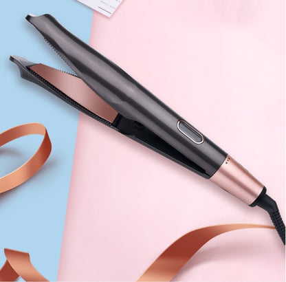 2-in-1 Hair Straightener & Curler – Wet/Dry Styling Comb