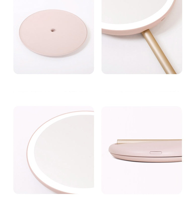 LED Folding Makeup Mirror – Portable & Adjustable Light