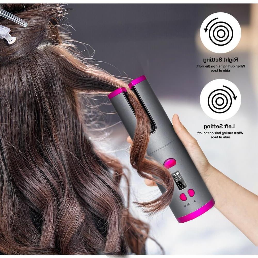 Cordless Automatic Hair Curler – Wireless Ceramic Curling Iron