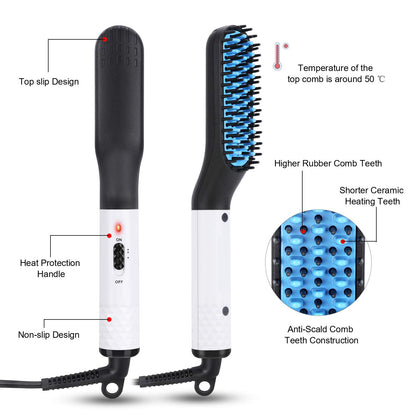 Multifunctional Hair & Beard Straightener Comb