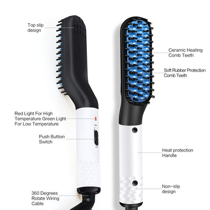 Multifunctional Hair & Beard Straightener Comb