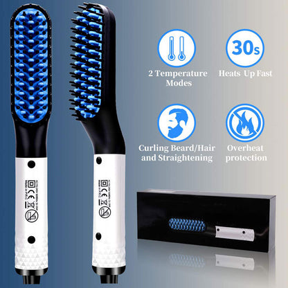 Multifunctional Hair & Beard Straightener Comb
