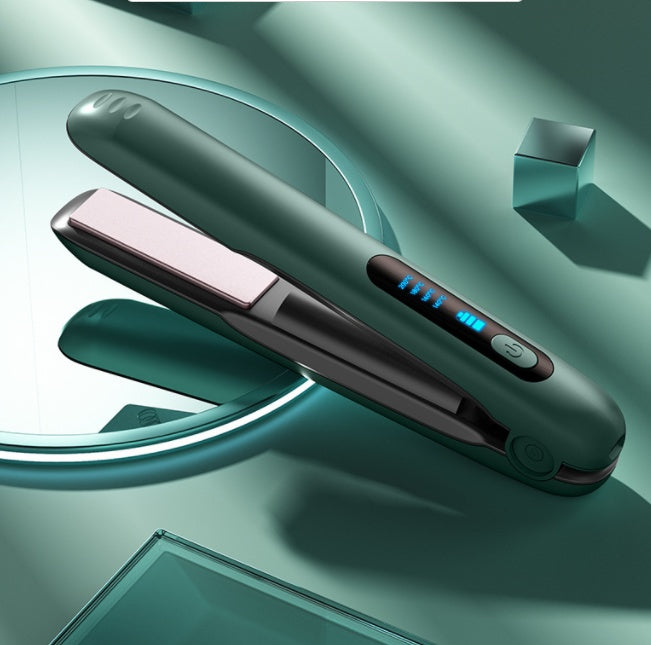 Wireless 2-in-1 Hair Straightener & Curler – USB Rechargeable