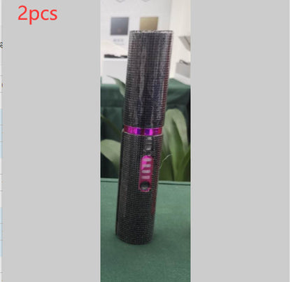 2-in-1 Hair Straightening Brush – Electric Straightener & Curler