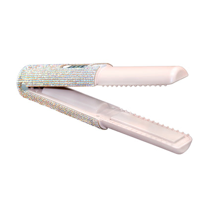2-in-1 Hair Straightening Brush – Electric Straightener & Curler