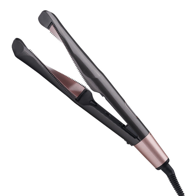 2-in-1 Hair Straightener & Curler – Wet/Dry Styling Comb