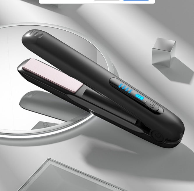 Wireless 2-in-1 Hair Straightener & Curler – USB Rechargeable