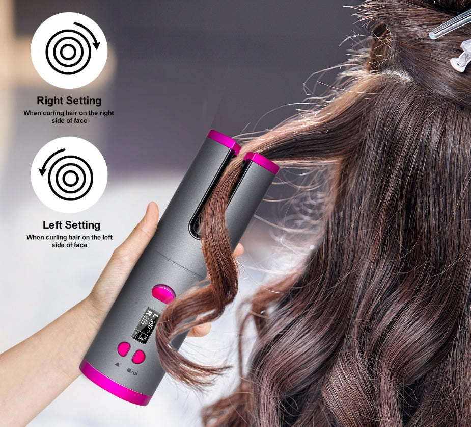 Wireless USB Curling Iron – Rechargeable Multifunctional Hair Curler