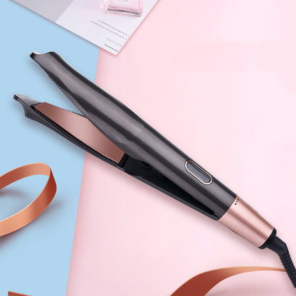 2-in-1 Hair Straightener & Curler – Wet/Dry Styling Comb