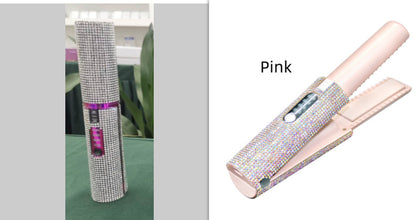 2-in-1 Hair Straightening Brush – Electric Straightener & Curler