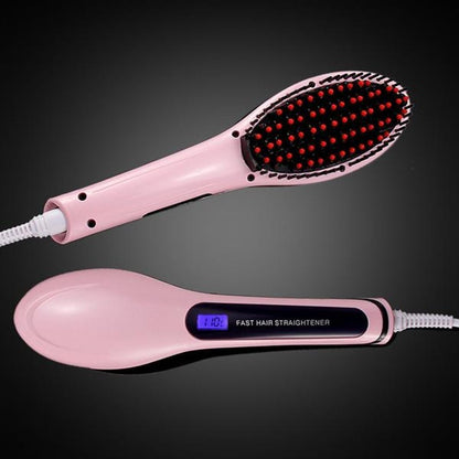 Paddle Brush Hair Straightener – Ionic Heating Comb
