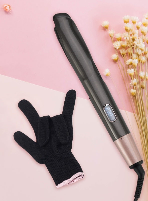 2-in-1 Hair Straightener & Curler – Wet/Dry Styling Comb