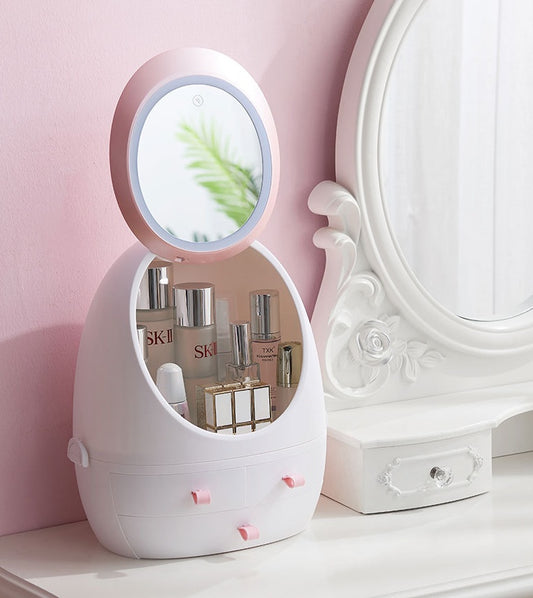 LED Makeup Mirror – Touch Screen & Adjustable Lighting