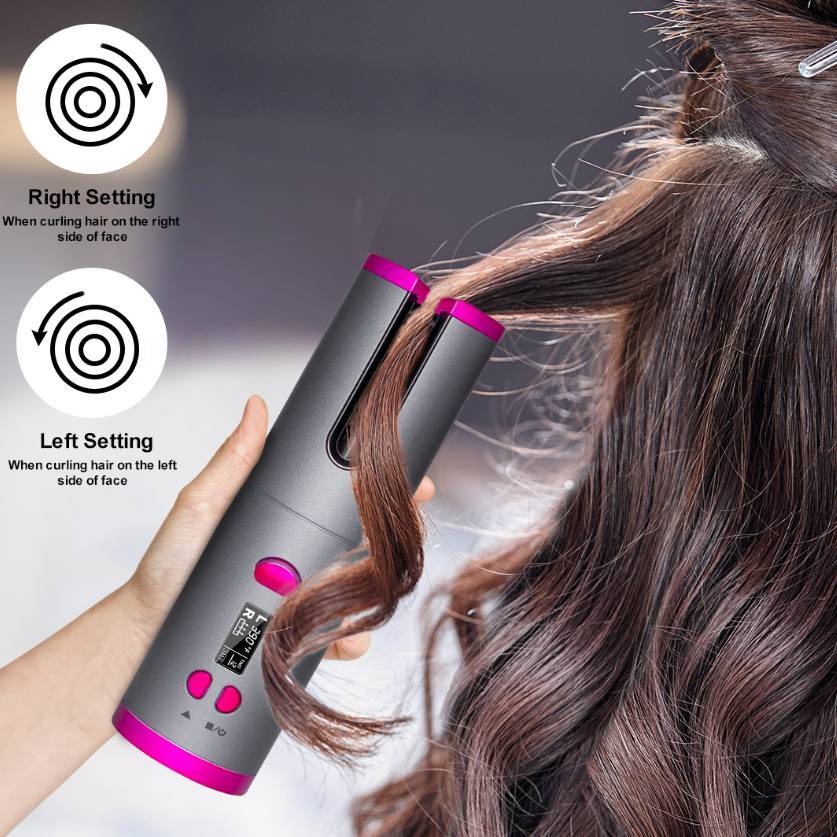 Wireless USB Curling Iron – Rechargeable Multifunctional Hair Curler