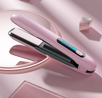 Wireless 2-in-1 Hair Straightener & Curler – USB Rechargeable